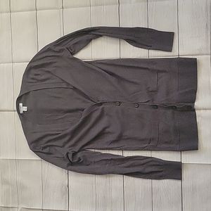 Women's Charcoal Gray Button Front Cardigan From Old Navy Size S